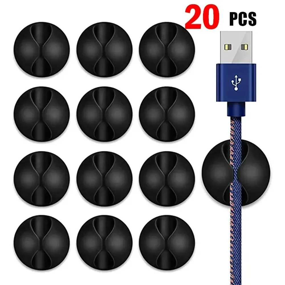 Tippet Line - Clips adhesivos para Cable USB de