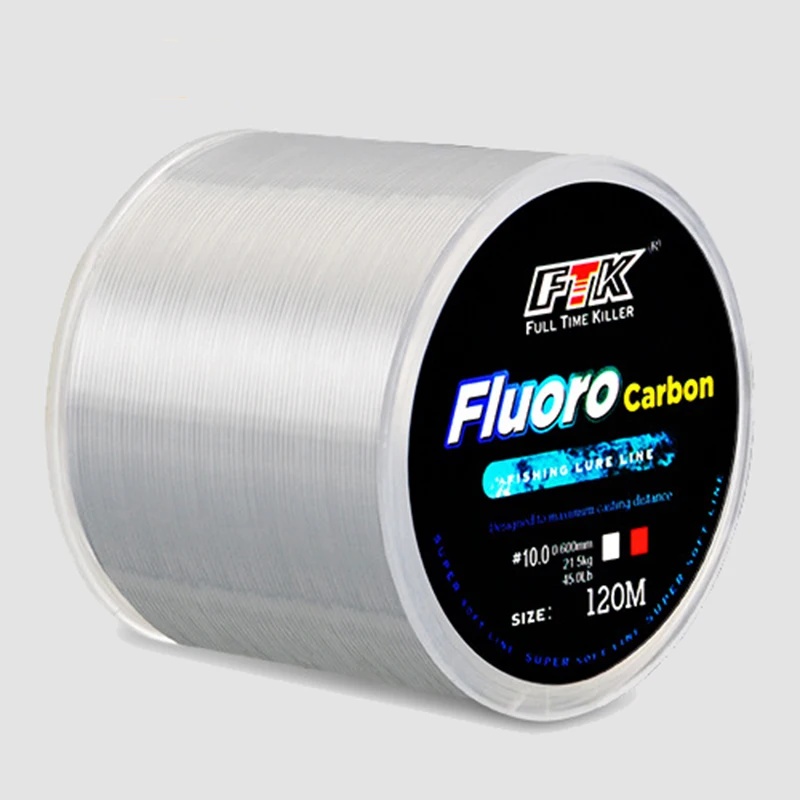 Línea de pesca de 120M, proces - Fluorocarbon Line reseña y precio